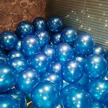 생일파티장식 두꺼운 방폭 펄 풍선 웨딩 경축함 결혼 장면 배치 용품 2245816712, 펄 블루 백 마리 송풍기 _가랑비 펜