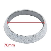 변속기 클러치 부품 uxcell car 45mm 48mm 60mm 65mm 70mm inner dia graphite 배기 테일 파이프 플랜지 도넛 가스켓 머플러 씰 링, 70mm 1개
