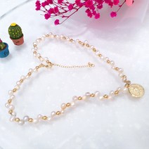 [세인트이브] 1004_5 우아한 진주알 진주목걸이 패션목걸이