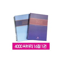 영진 4000 영그린 스프링합지노트 대 16절 1권 낱권 81매