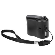 shine 5.5V USB 핸드 크랭크 Dynamotor 야외 비상 발전기 수동 보조베터리 전화 충전 생존 공급 SOS EDC 600MA, 03 Black