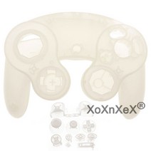 NGC 컨트롤러 교체용 전면 후면 셸 하우징 커버 케이스 ABXY L R Z Dpad 버튼 게임큐브 핸들, 한개옵션1, 19 Luminous