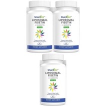 [3개 묶음] Sharoaid Liposomal 피세틴 1000mg 퀘르센틴 200mg 60정
