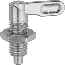 Kipp 03099-10508AO Stainless Steel Cam Action Indexing Plunger Style B Inch Natural Finish 8 mm, 1, 3/4-16