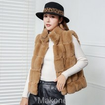 Makone털자켓 짧은 모피 재킷 롱 털자켓기질 명원 달토끼 털 조끼녀