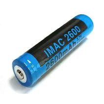 2600mAh 리튬이온 배터리 18650 3.7v 보호회로장착 KC인증