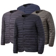 사무실 근무복 출근길 작업실 웰론 경량패딩 이너용패딩 초경량점퍼 라운드넥