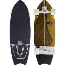 NKX Maverick 월넛 78 7cm 31인치 서프스케이트 카빙 크루저 스케이트보드, Walnut