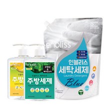 [인블리스 컨센서스] 세탁세제 섬유유연제 유아용세제 주방세제 택1, [인블리스] 주방세제 페퍼민트향 500ml