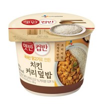 CJ더마켓 탕비실 업소용 식당용 PC방 탑티어 햇반 컵반 치킨커리덮밥 간편식 컵밥 국밥 냉동밥 솥밥 점심 도시락 278G, 22개
