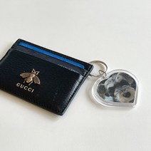 아크릴 투명 증사 증명사진 키링 홀더 3종 포카 포토카드 사진 보관 열쇠고리 키홀더, 사각