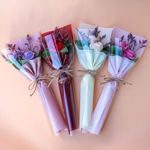 시들지 않는 미니꽃다발 발렌타인데이 화이트데이 로즈데이 생일 기념일 졸업 선물, 살구