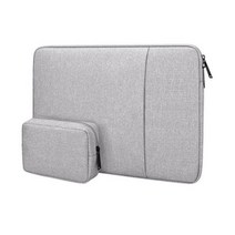 노트북 아이패드 파우치 가방 13 14 15 16 17 인치 Dell Inspiron Latitude/Precision/Vostro/XPS 용 케이스 11 12 15.6 핸드백 슬, 15.4 Inch, Light Gray With Bag