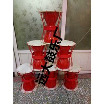 장구 소가죽 로프 한국민요 무용 퍼포먼스 성인장구, 32X25 컬러 스킨