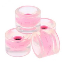 QDY 2x4 조각 70mm 스케이트보드 롱보드 바퀴 The Night 78A 핑크, PU