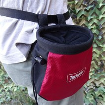 클라이밍 암벽등반 초크백 쵸크가방 송진가루백 주머니 등산 장비 가방 볼 암벽 초크 백 등반, 1-초크백-레드