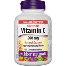 캐나다 웨버네추럴 겨울 건강 영양제, 8.웨버네추럴 비타민C 500mg 120츄어블 x 2개