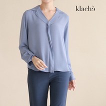클라셰 KLACHE 쉬폰웨이브카라블라우스 CB2FBL001A