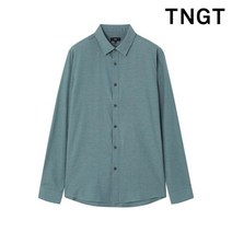 TNGT 95 100 사이즈 에메랄드 레귤러핏 면기모 셔츠