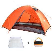 2인 2층 캠핑 텐트세트, 오렌지색