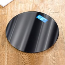 원형디지털체중계 몸무게저울 정확한 체중기 블랙