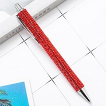 고급 다이아몬드 모델 비즈니스 선물 사무실 및 학생 금속 볼펜, Black+Red
