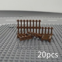 가정용 조립식 미니온실 비닐하우스 시공 DIY 도시 친구 장난감 집 MOC 부품 울타리 계단 사다리 문 빌딩, 47 20pcs