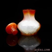 천연보석 카넬리안 원석 천연석 사리함 SJBU-037Q, 단품