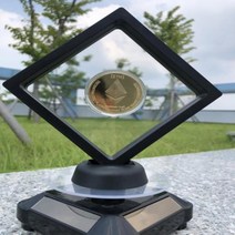 [필수생활아이템] 이더리움 프리미엄 무중력 데코 기념 장식 주화 가상 암호화폐, [^^_Ripple Coin Gold_^^]