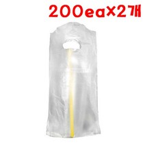 비닐캐리어 1구 200개 X 2개 일회용캐리어 테이크아웃 _ 2022885EA, 쿠팡 1, 쿠팡 1