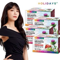 홀리데이즈 비타민B군 1000% 간건강 실리마린 밀크씨슬+ x 4박스 (총4개월분), 30정, 15g, 4개