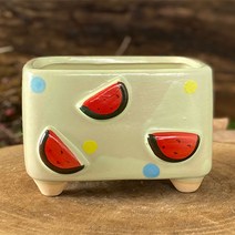 다육맘 수제화분 팬지, 3번(수박)