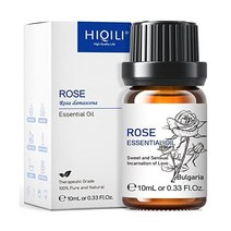 HIQILI Sweet Orange Essential Oil Pure Natural Orange Oil with Dropper Perfect for Skin Diffuser A, 로즈 오일_0.33 Fl Oz(1팩)