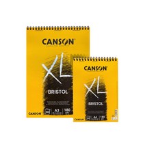 캔숀 XL 브리스톨 180g 스프링패드 스케치북 50매, A4 210x297mm CA078-021