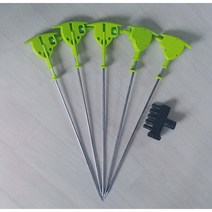 침봉기5개+5구분배기1개 손침봉기 수동침봉기 스프링침봉기 버섯배지 표고버섯, 38cm