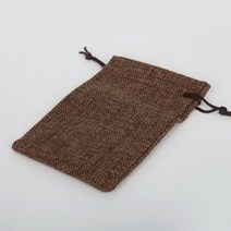 코튼 린넨 주트 파우치 맞춤 로고 삼베 웨딩 캔디 선물 둥근 바닥 드로스트링 쥬얼리 포장 가방 5 개