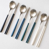 골든벨 로마 신혼부부 예쁜수저 숟가락 젓가락 수저세트 4color, 젓가락(화이트)