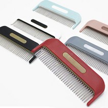 회전하는 빗날 손쉬운 강아지 털갈이 진드기제거빗 야옹이빚 댕냥이털관리 댕댕이털, 핑크