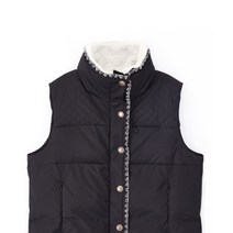 올리비아로렌 덕다운 박시 패딩조끼 VVC KDWWB176 BK