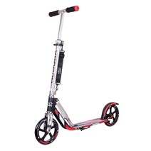 [ 세계 기준의 안전성 ] HUDORA 접이식 킥스케이터 독일 GS마크 취득 어린이～어른용 빅타이어 205mm 킥스쿠터 풋 브레이크 부착 독 의 보드 [일본 정규품·일본어 취설·메이커 보증 첨부] 블랙레드