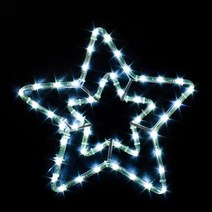 LED 논네온 이중별 백색 55cm 점멸없음, 본상품선택