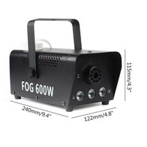 피톤치드연무기 3led 600w 원격 제어 연기 기계 미니 레드 블루 그린 혼합 컬러, 나는 플러그