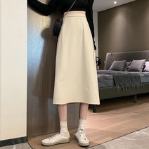 데이프릴 여성용 에이컷 A라인 롱 스커트