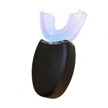 마우스피스 칫솔 u자형 전동칫솔 가정용 초음파 롱 스탠바이 전기 오토매틱 u형 칫솔 구강 관리용, 12 Black Adult