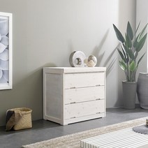 베니카 레드파인원목 워시도장 서랍장 3단, 워시(도장)