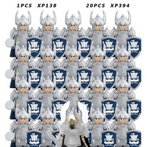 중세 기사 그룹 빌딩 블록 KT1051 드워프 엘프 액세서리 모델 부품 DIY 21 개, 03 SET  F