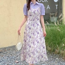 디애이치 팅커일 민소매 레이어드 원피스