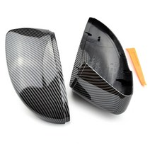 폭스바겐 제타 사이드미러 커버 for vw passat b7 cc scirocco mk3 jetta mk6 eos beetle r 블랙 윙 백 트림 캡 케이스, 밝은 검정
