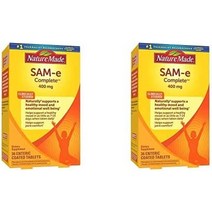 네이처 메이드 삼에 컴플리트 400 mg 기분 전환을 위한 건강 보조 식품 36정 36일분, 36카운트(2개 팩)