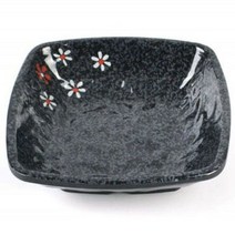 [AKMALL]멜라민 그릇 반찬 접시 식기 사각 접시 꽃무늬 14cm, 단품, 색상:단풍 DS-6613